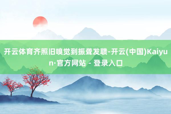 开云体育齐照旧嗅觉到振聋发聩-开云(中国)Kaiyun·官方网站 - 登录入口