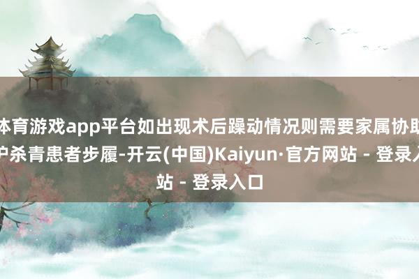 体育游戏app平台如出现术后躁动情况则需要家属协助医护杀青患者步履-开云(中国)Kaiyun·官方网站 - 登录入口
